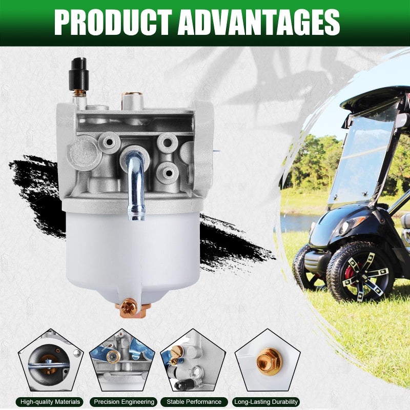 QAZAKY Golf Cart Carburetor Fuel Pump Compatible with EZGO Gas 350cc 4-Cycle Robin Engine Workhorse ST350 ST-Sport TXT MPT Shuttle Clays Car 72558-G01 72558-G05 72840-G02 72873-G01 17559 520-184 Carb - Image 3